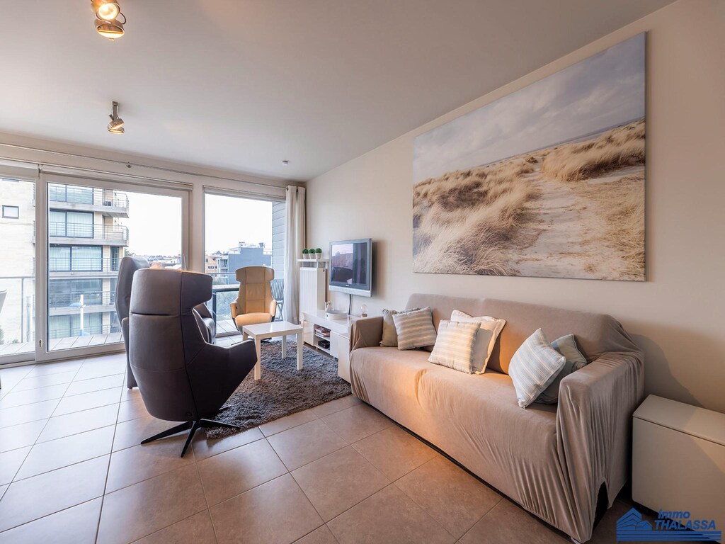 Comfortabel, zuidgericht appartement gelegen in hartje Koksijde.