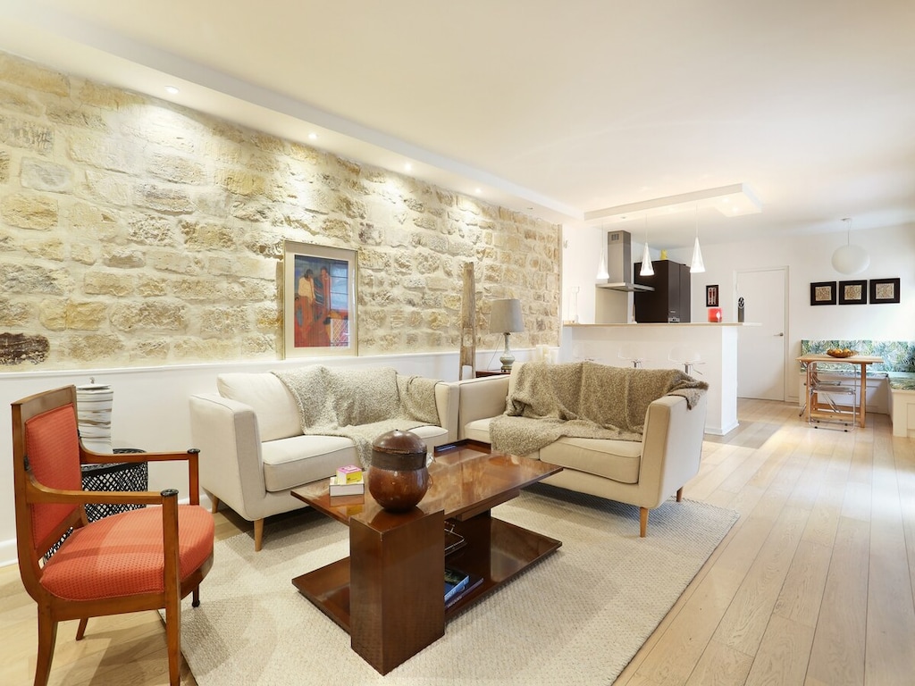 Prachtig terras Apart Champs Elysees Eiffeltoren