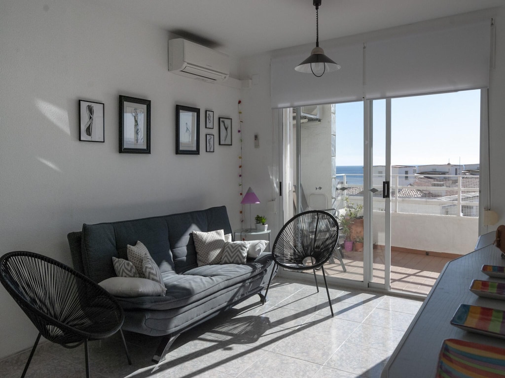 Appartement in Roses met uitzicht op zee.