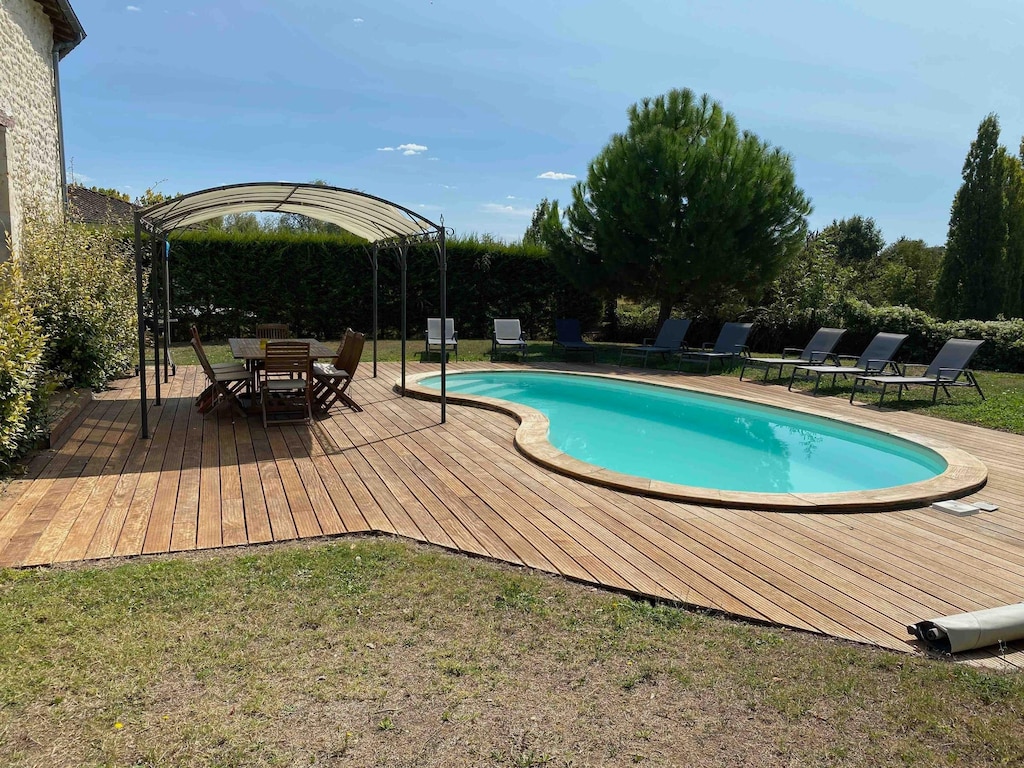 Charmant huis in de Dordogne vlakbij wijngaarden