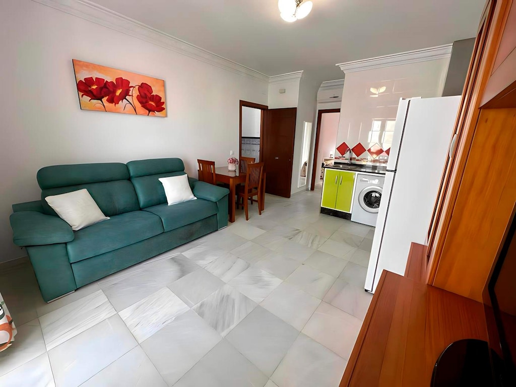 Appartement vlakbij het strand en het station