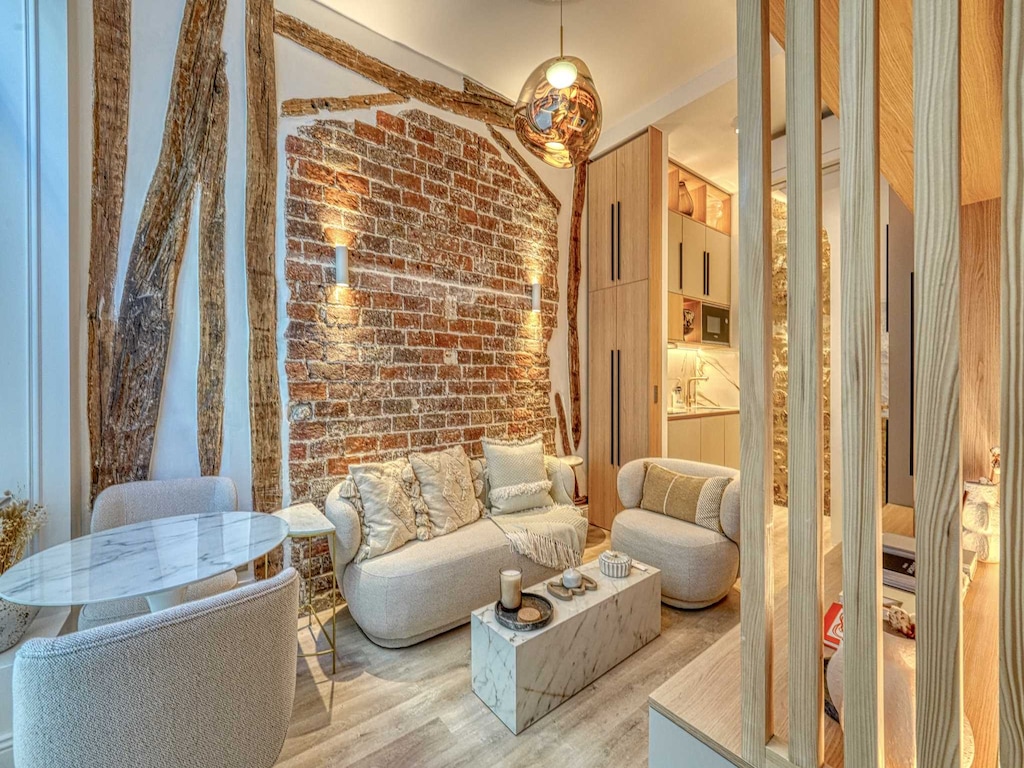 Centraal historisch loft van architect, vlakbij het Louvre