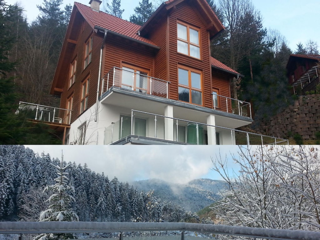 Vakantiehuis in Hornberg met zwembad