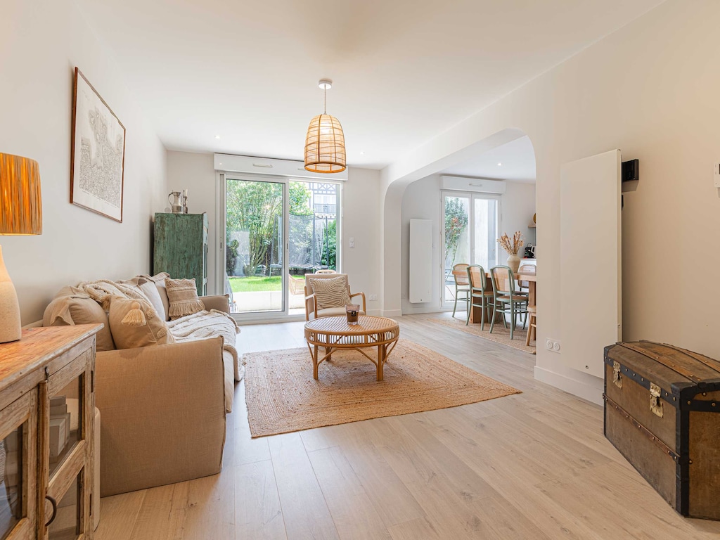 Prachtig appartement - 2 slaapkamers - 6 personen - Tuin - Deauville