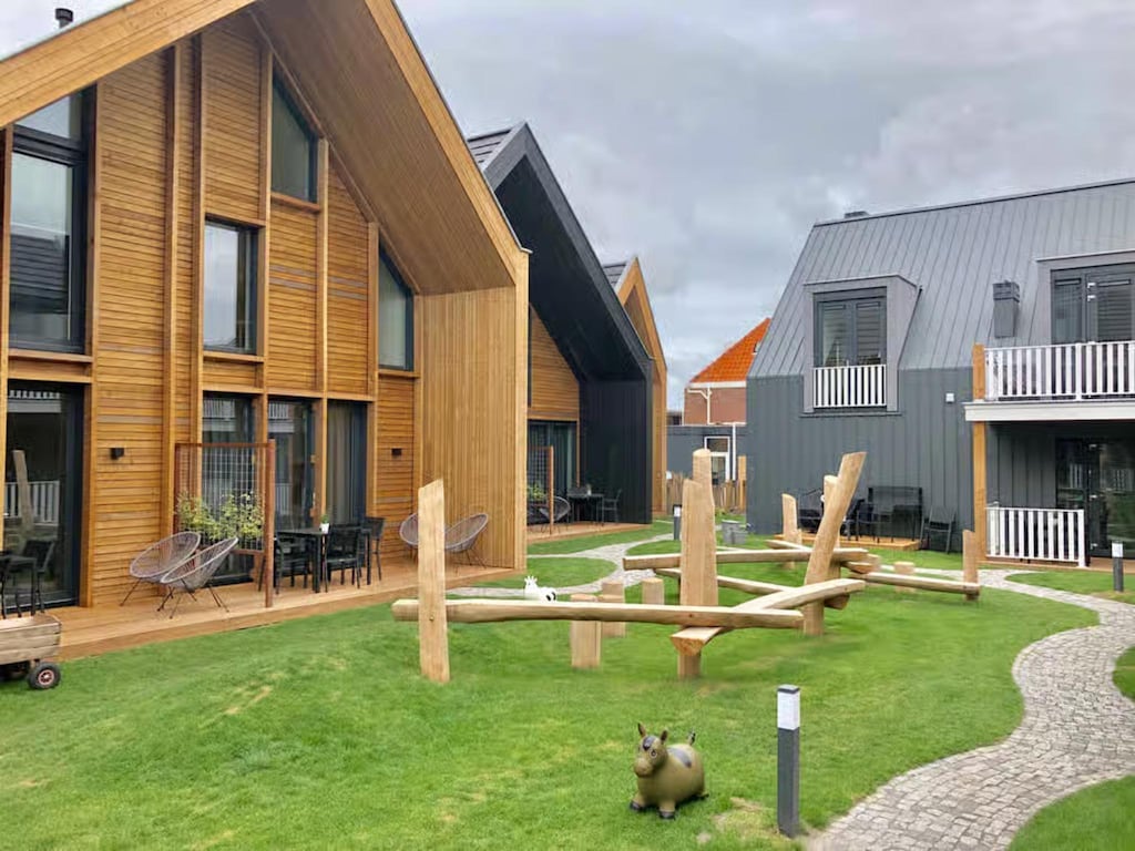 Schöne Lodge für 5 Personen in Strandnähe.