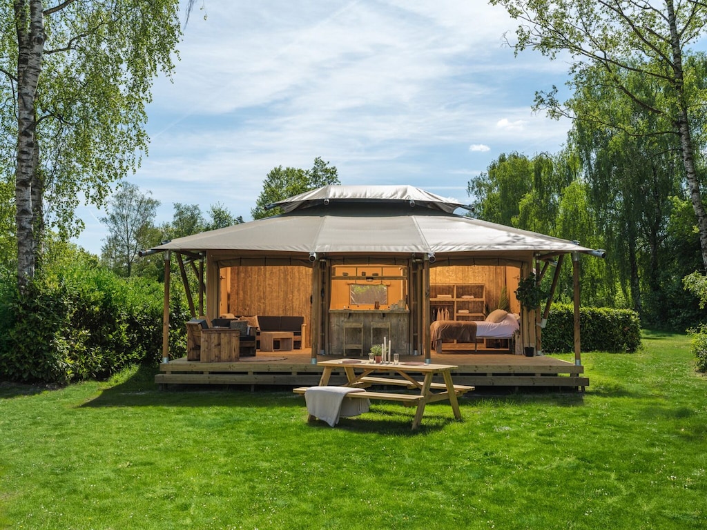 Charmantes Safari-Zelt für Familien-Glamping