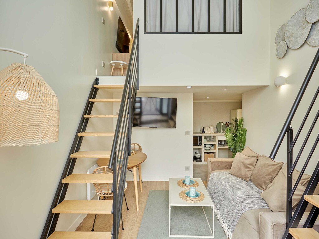 Chique duplex met airconditioning • Bastille & Marais