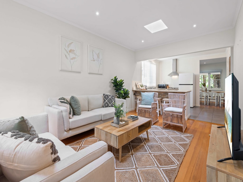 Weelderig huis met 3 slaapkamers vlakbij het strand