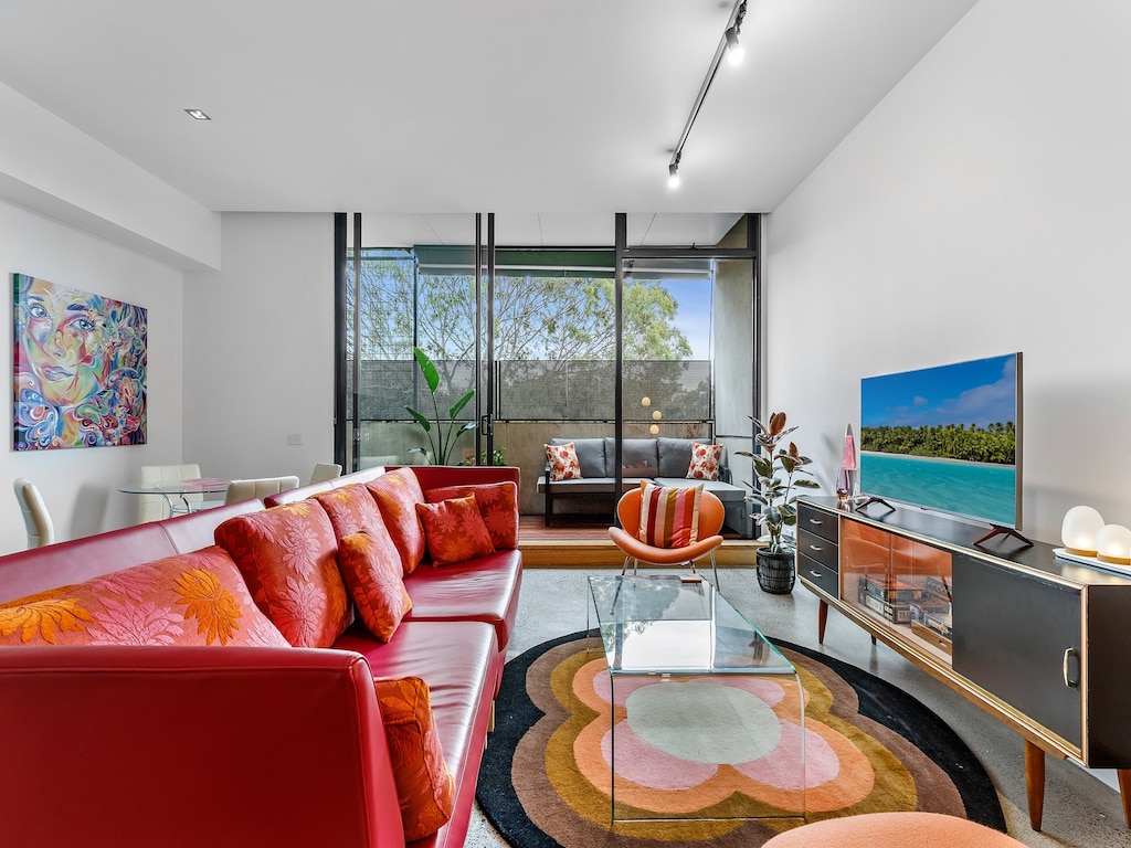 Levendig appartement met 2 slaapkamers nabij het strand van St Kilda