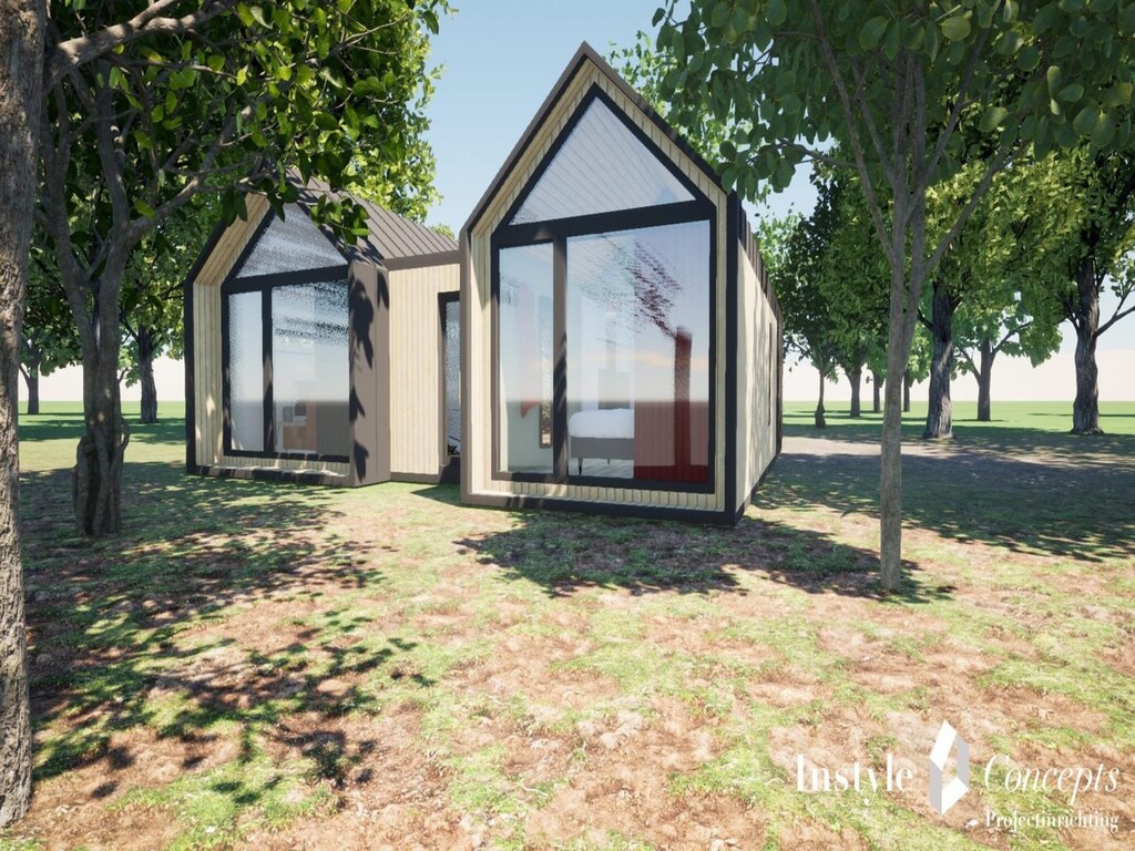 6-persoons lodge aan de visvijver