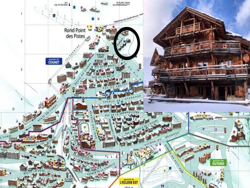Chalet in Alpe d'Huez mit direktem Zugang zu den Skipisten