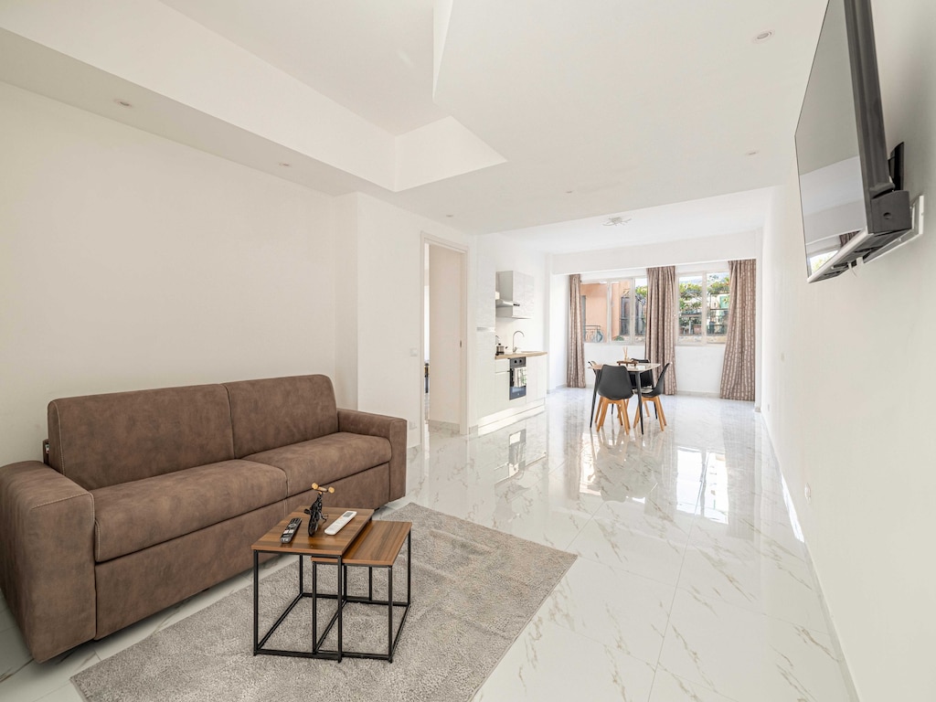 Centraal 1BDR/4P appartement in Ventimiglia