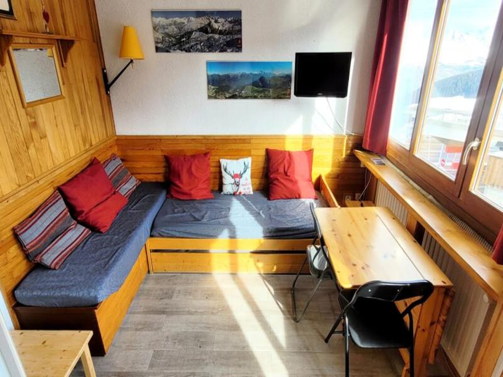 Vakantieappartement in het centrum van Plagne met skilocker voor 2 personen