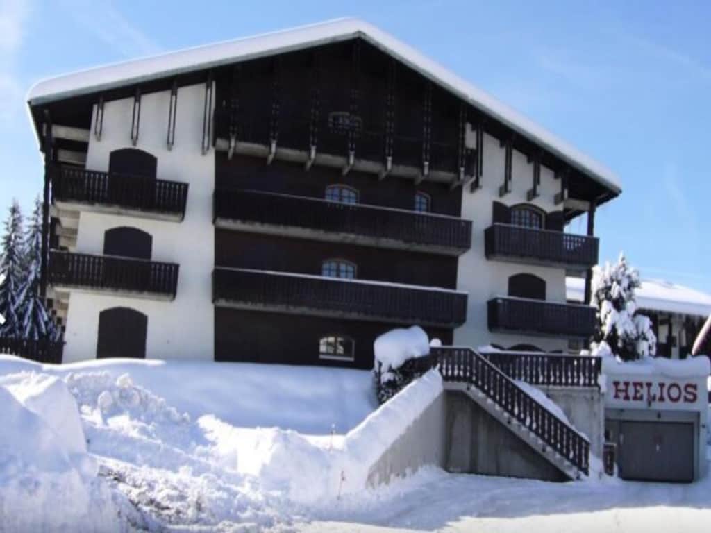 Appartement vlakbij de skipistes met uitzicht op de tuin