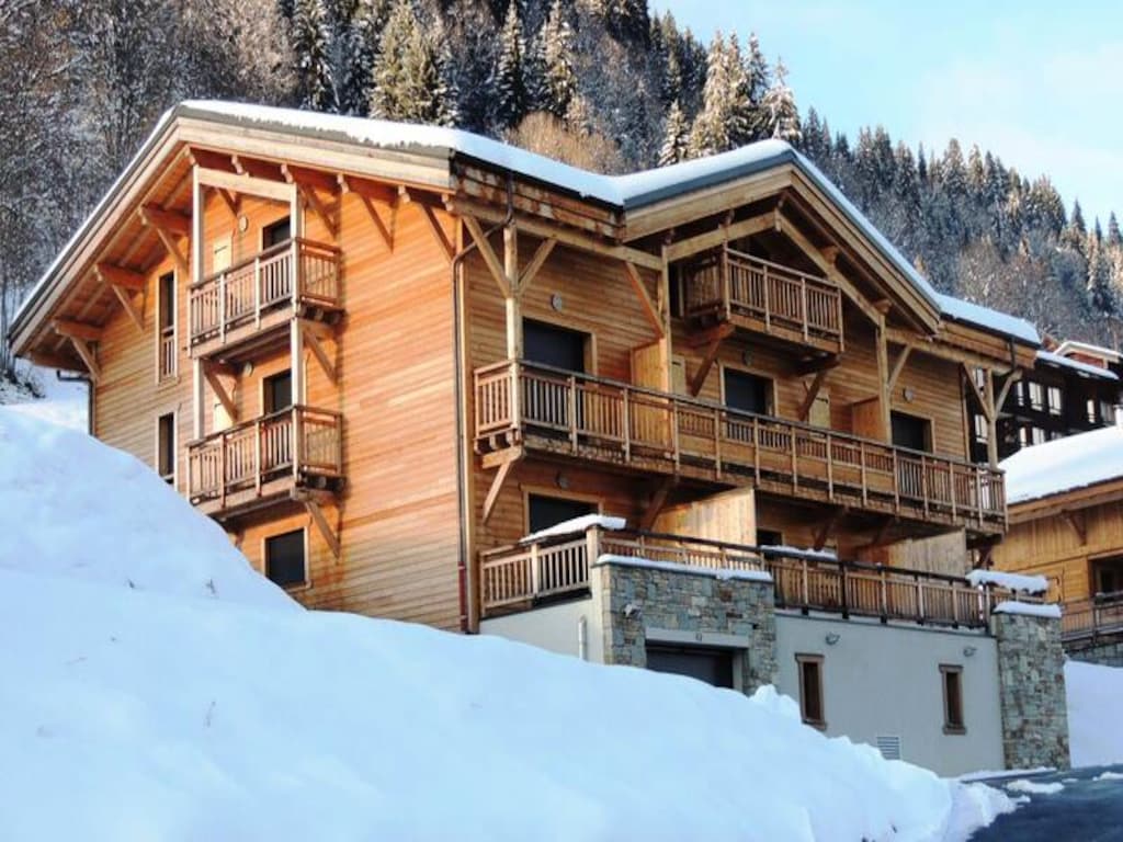 Appartement in Les Gets met uitzicht op de bergen