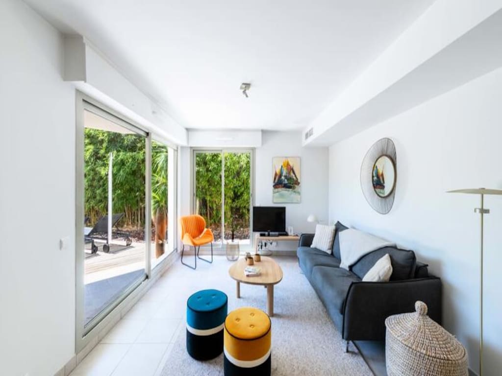 Appartement in Cannes met privétuin