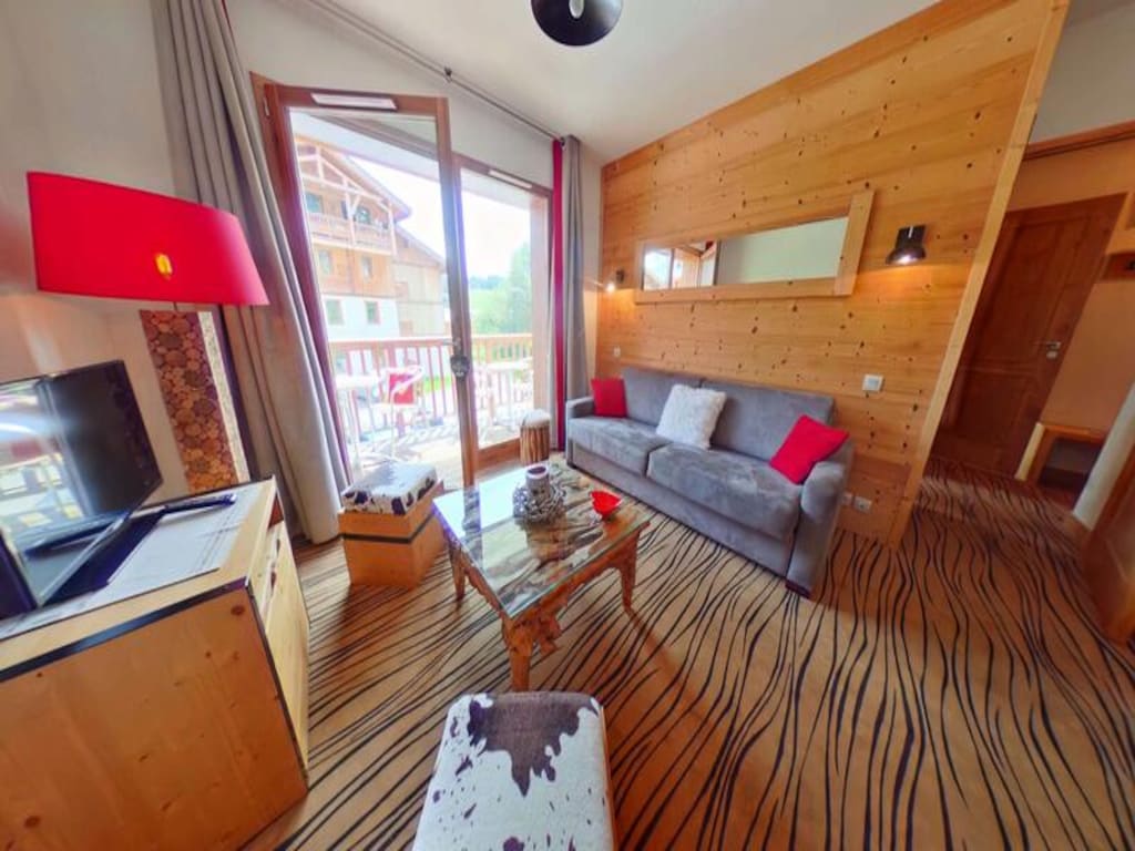 Appartement in Les Saisies met zwembad en spa