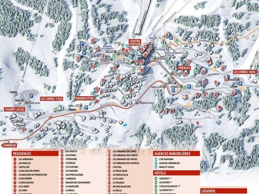 Appartement in Les Orres met uitzicht op de bergen