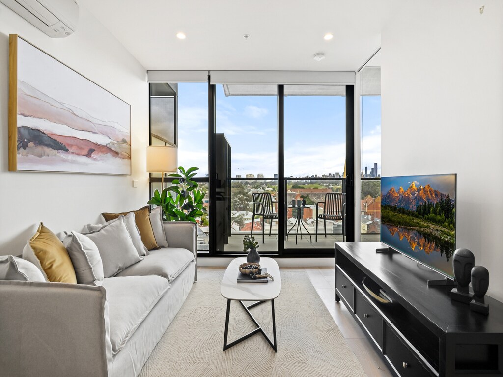 Verblijf in South Yarra met balkonuitzicht