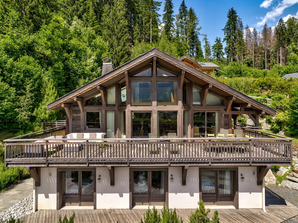 Luxe chalet met uitzicht op de Mont Blanc
