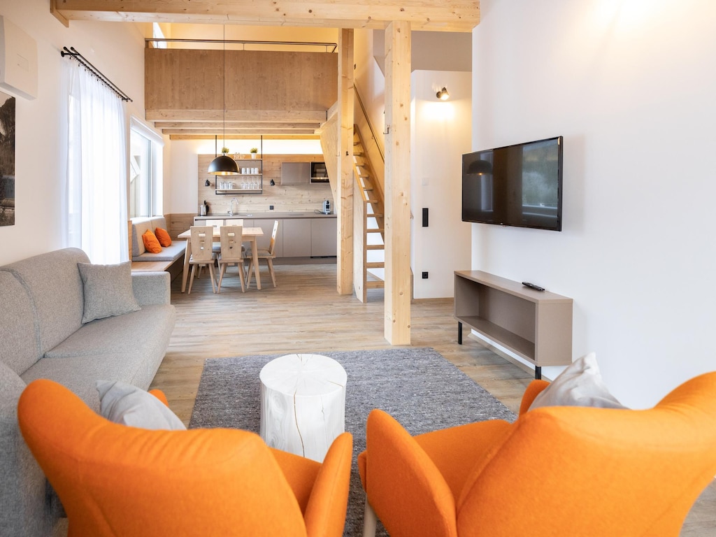 Spacious 8-Person Alpine Apartment with Balcony