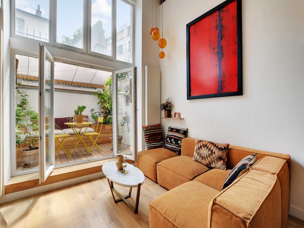 Prachtige duplexwoning met 1 slaapkamer en 2 badkamers - Belleville