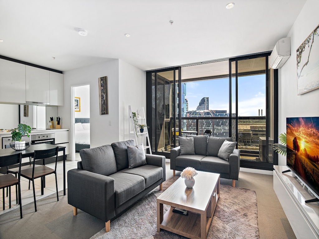 Luxe appartement met 2 slaapkamers in het hart van Melbourne