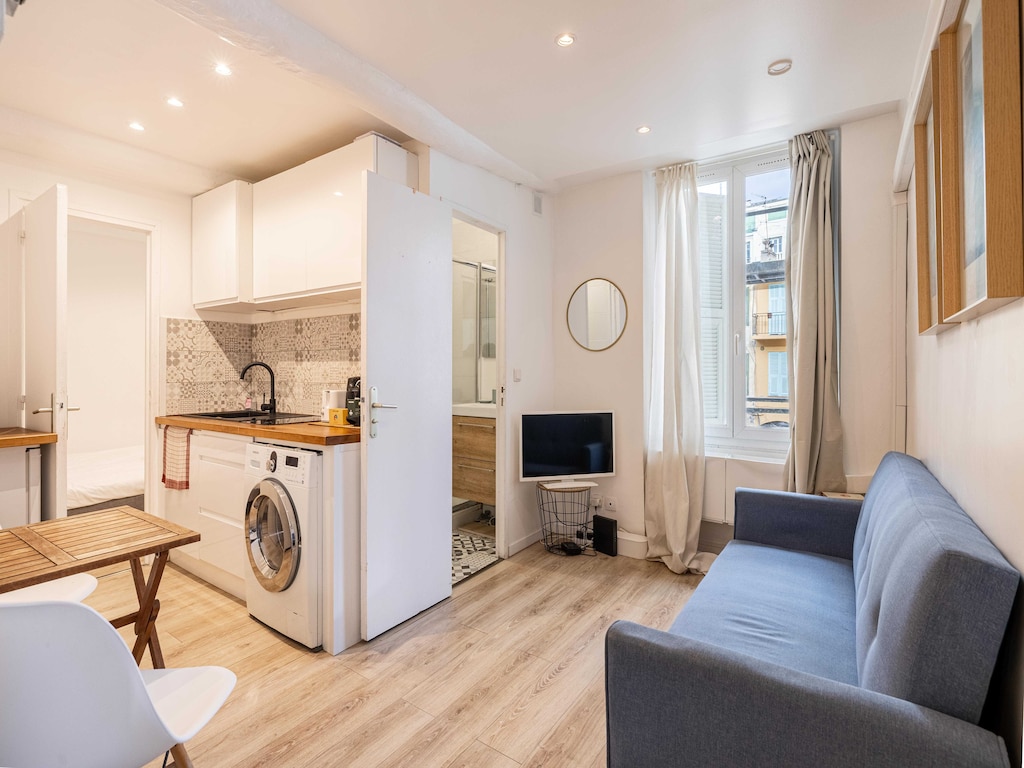 Charmant appartement met airconditioning, 1 slaapkamer/2 plaatsen - Masséna