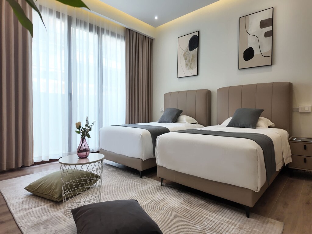 Appartement aan de kust met bar en fitnessruimte