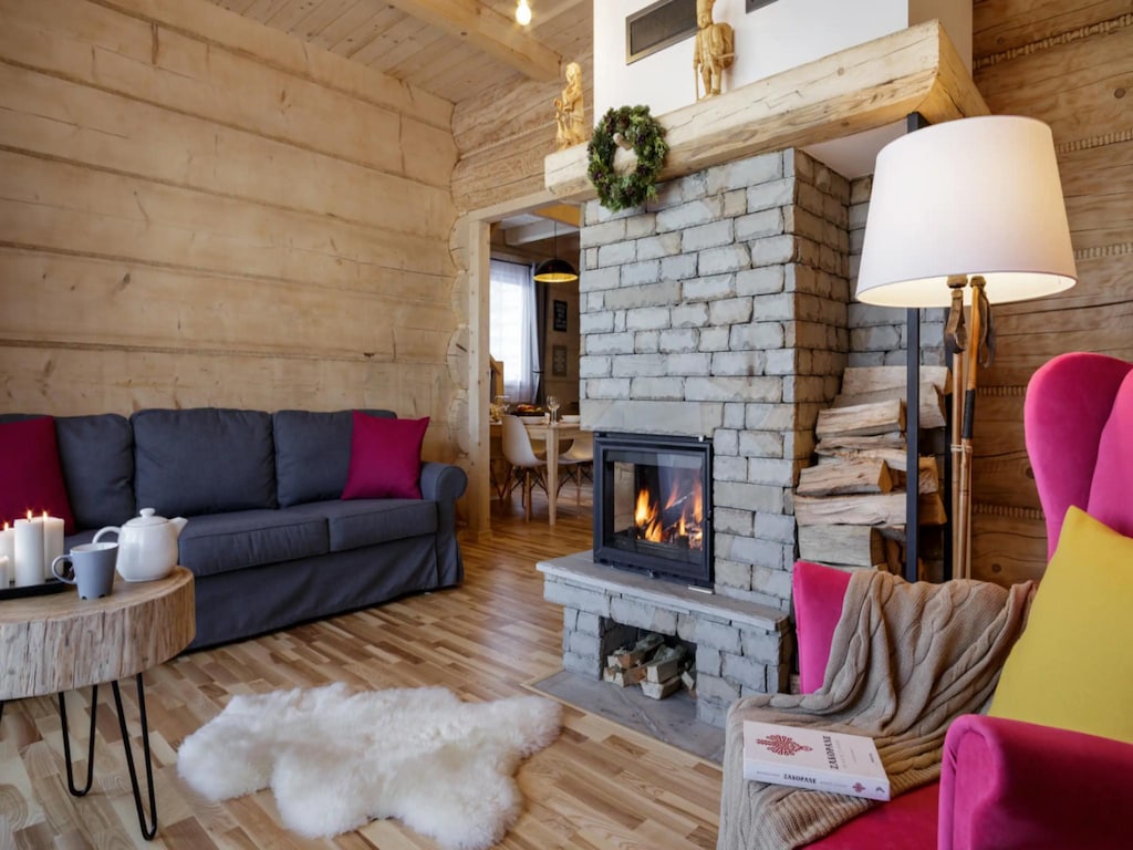 Een comfortabel vakantiehuis in bergstijl.