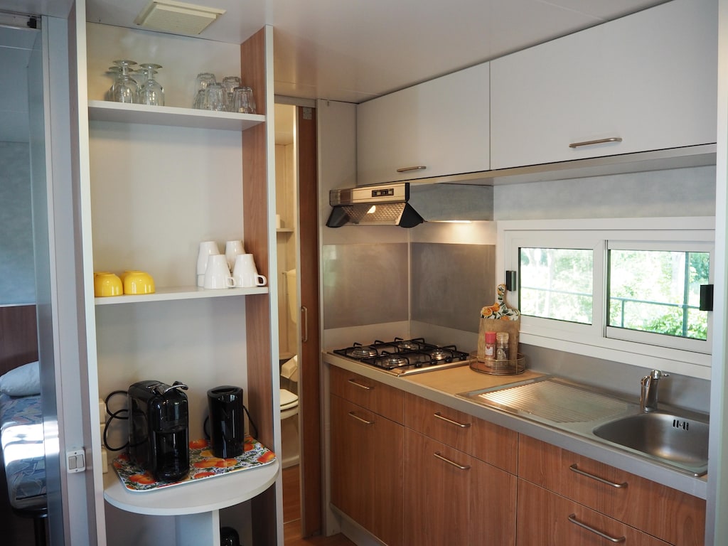 Stacaravan met eigen veranda in Toscane