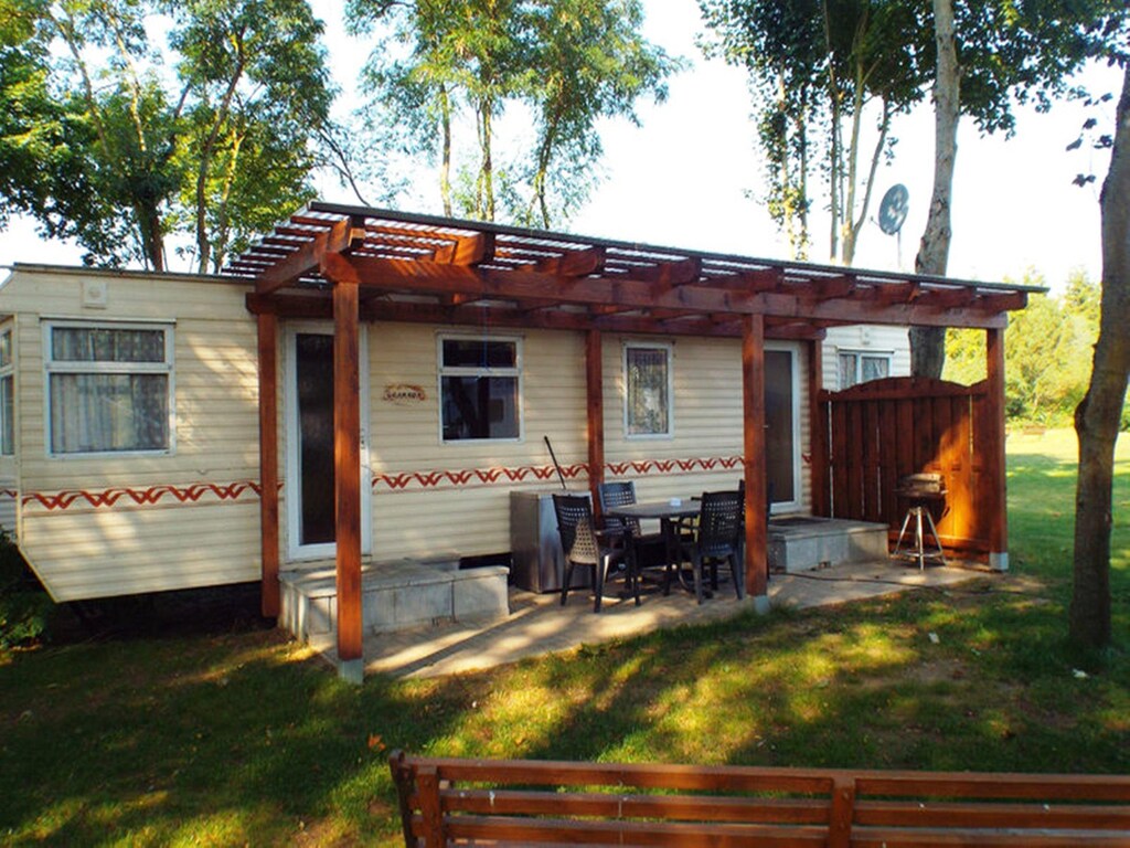 Stacaravan op een vakantiepark