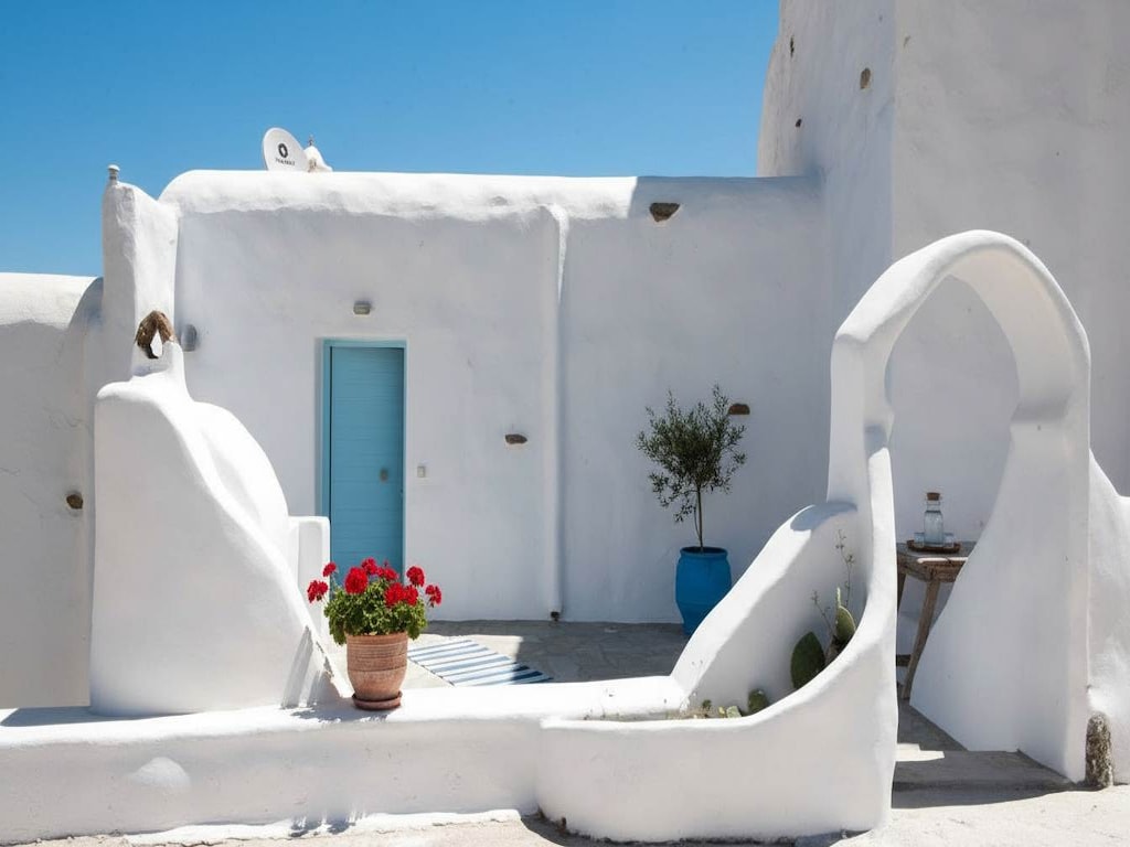 Huis aan het strand op Mykonos