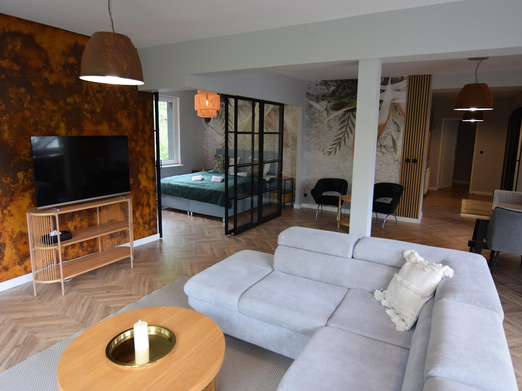 Zeer ruim appartement met eigen sauna
