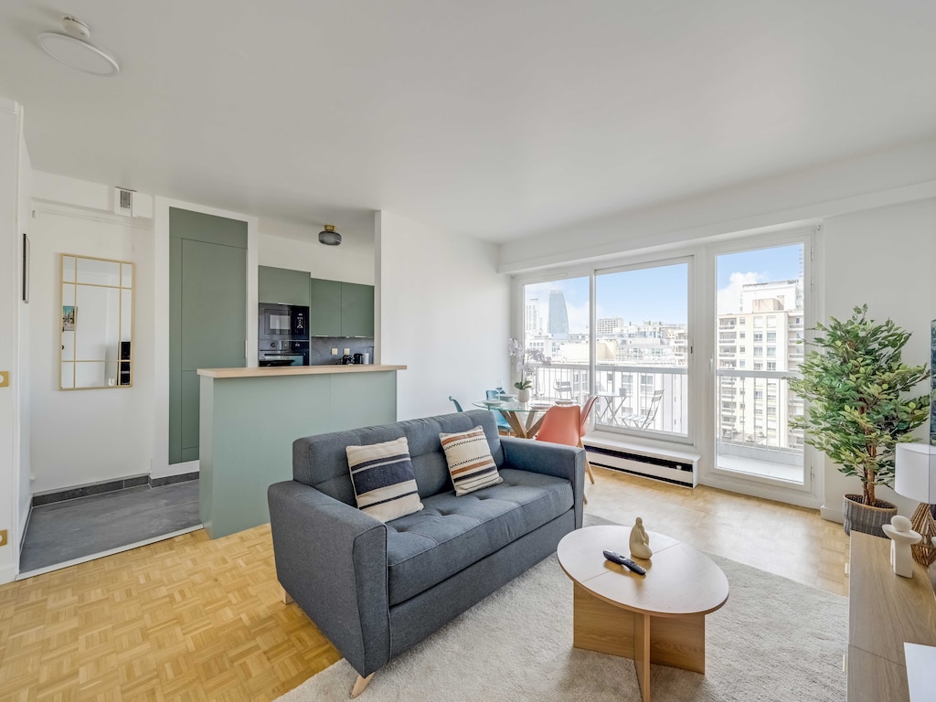 Licht appartement – 1 slaapkamer/4 personen – vlakbij Parijs en La Défense