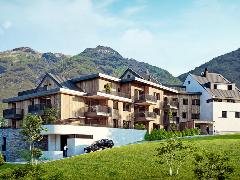 Modern holiday apartment with a beautiful view