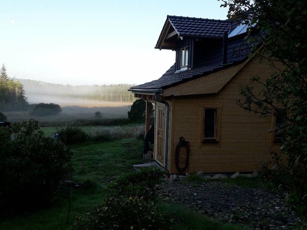 Houten hut in het nationale park