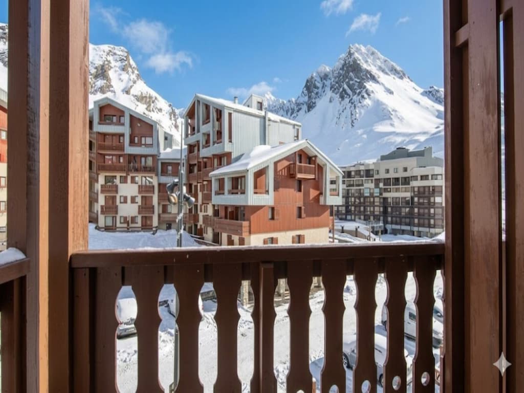Alpenunterkunft mit Balkon in Tignes