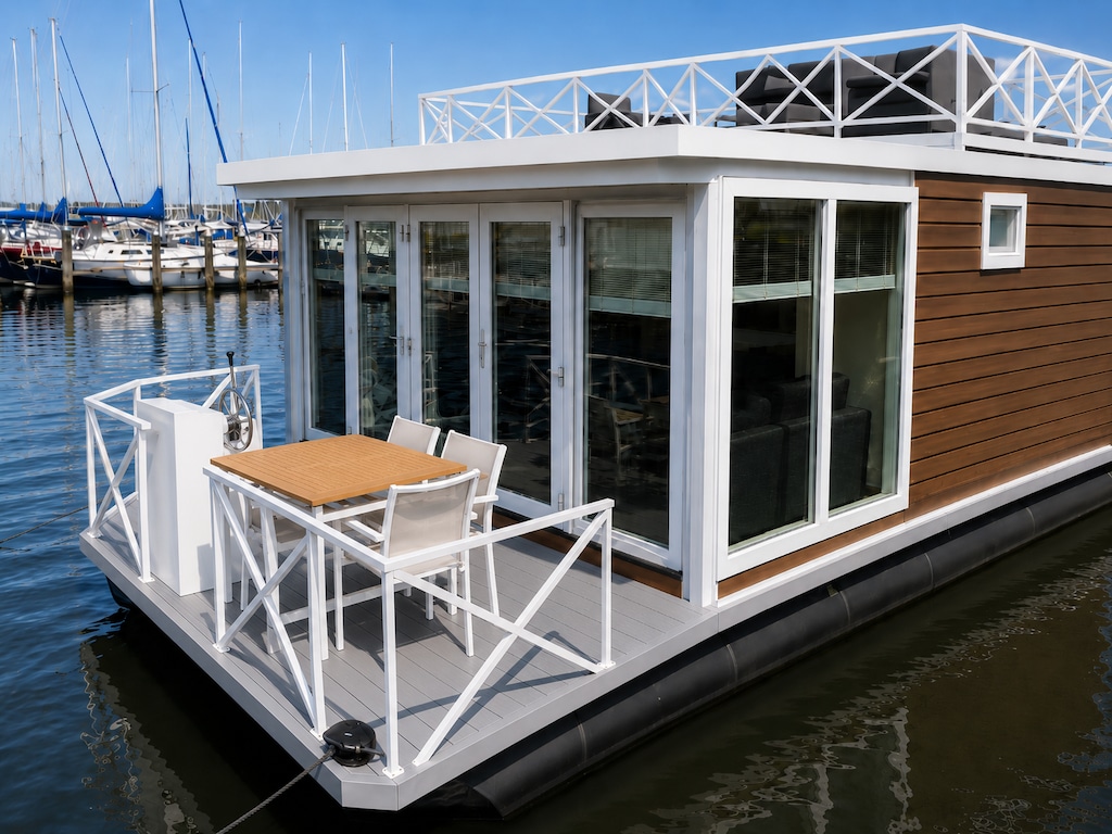 Hausboot mit Dachterrasse