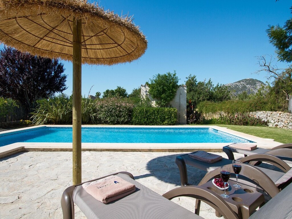 Stenen Villa van Mallorca met tuinen