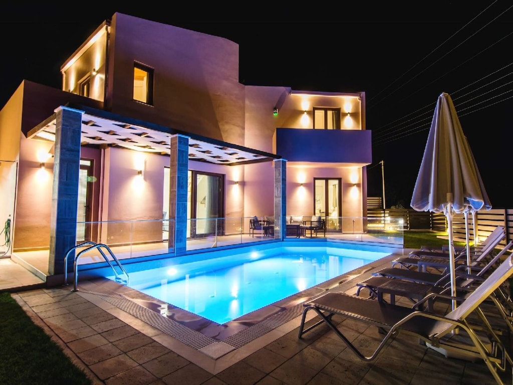 Villa Maroulas met bubbelbad