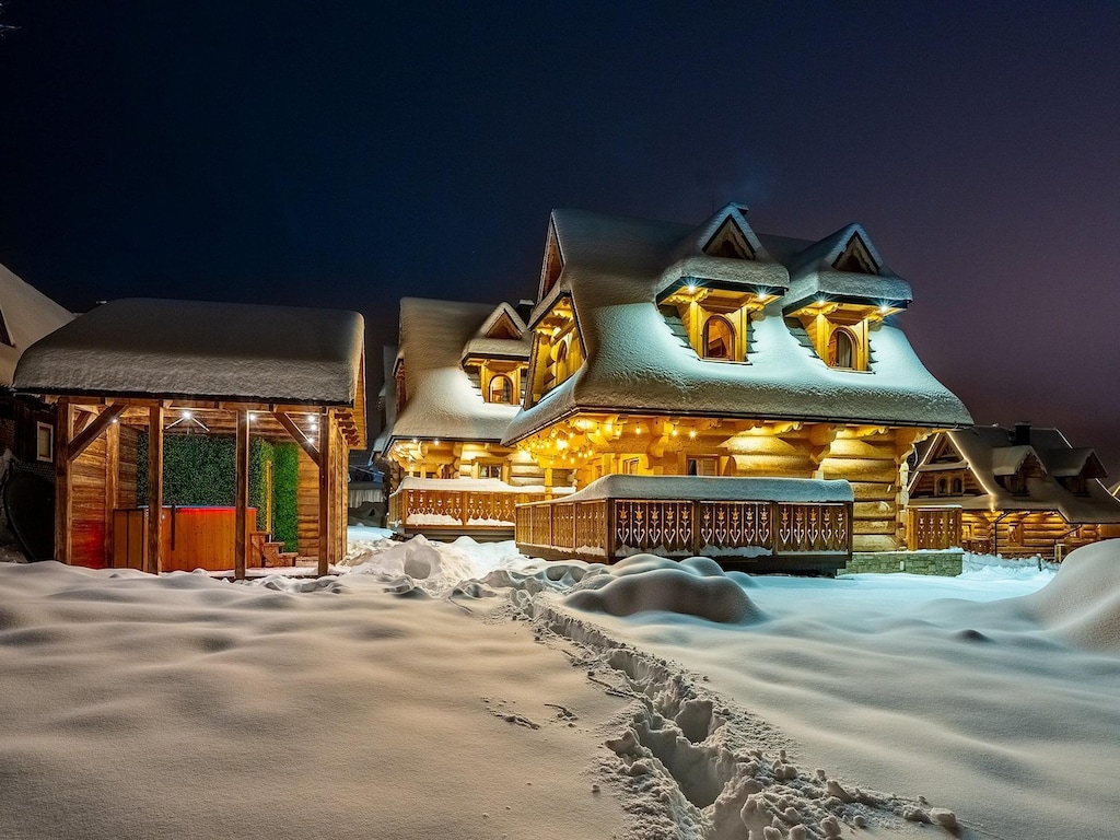 Stilvolles Ferienhaus im Highlander-Stil, Sauna