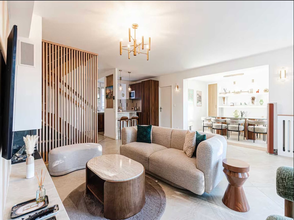 Een elegant familiehuis in de buurt van Deauville.
