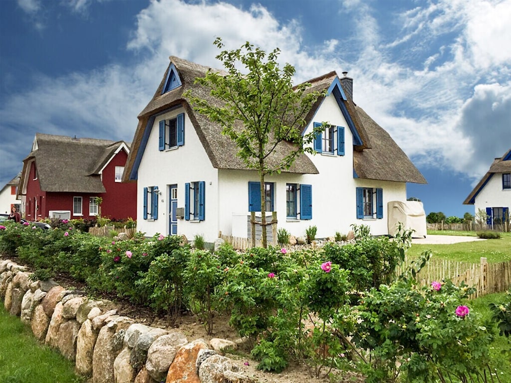 Rietgedekt huis "Huus Poeler Wiek"