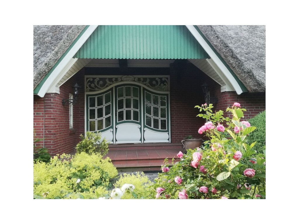 Droom van een landhuis onder een rieten dak