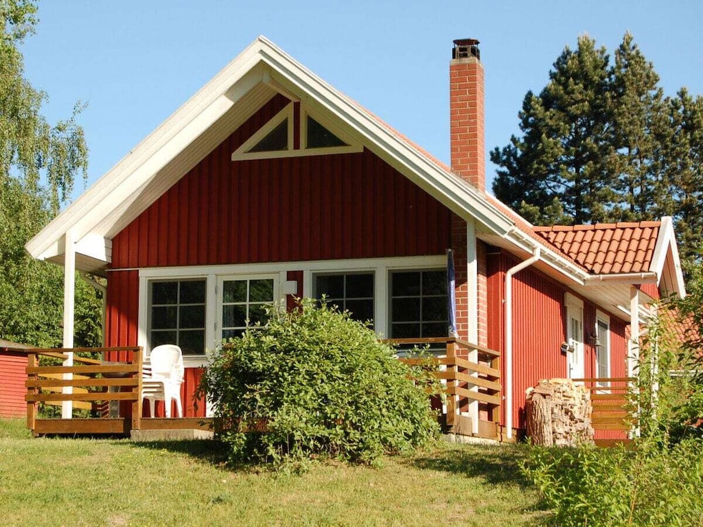 Zweeds huis in een vakantieparadijs