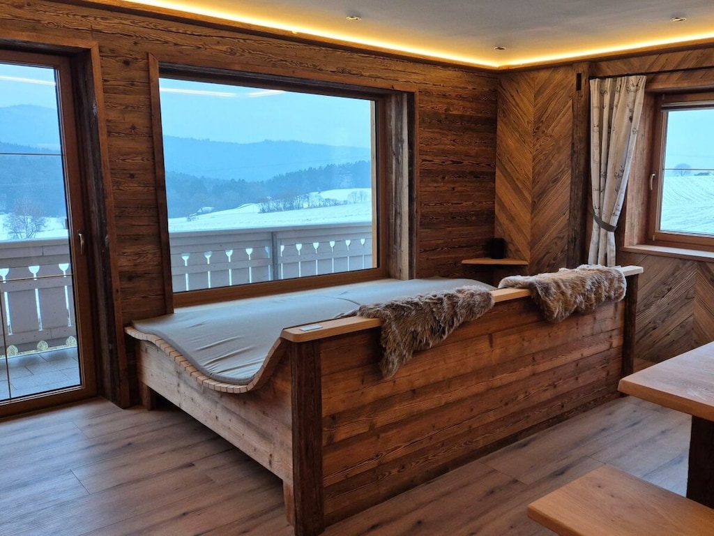 Vakantiehuisje in Rimbach met sauna en balkon