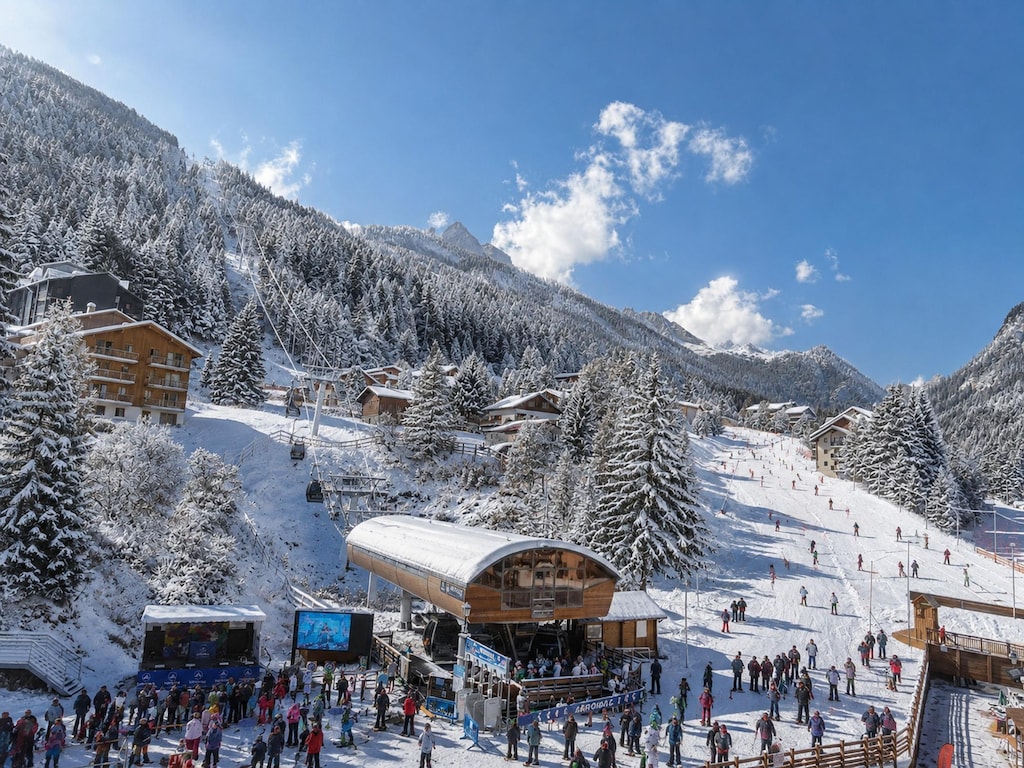 Appartement met uitzicht op de bergen in Modane
