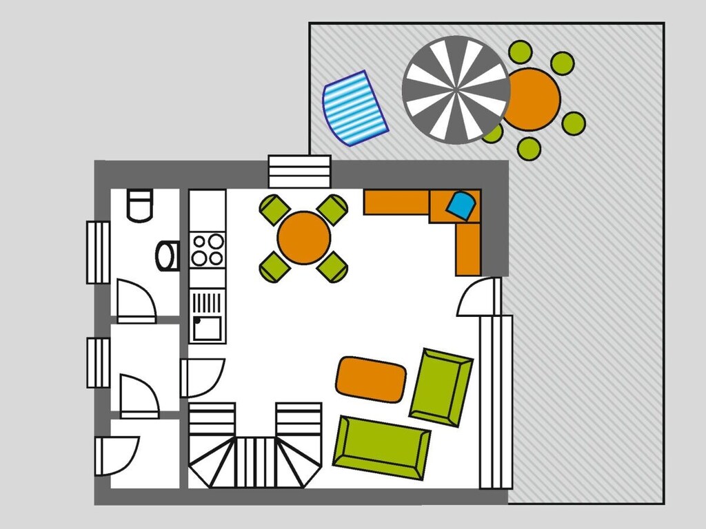 Vakantiehuis in Wrixum met terras