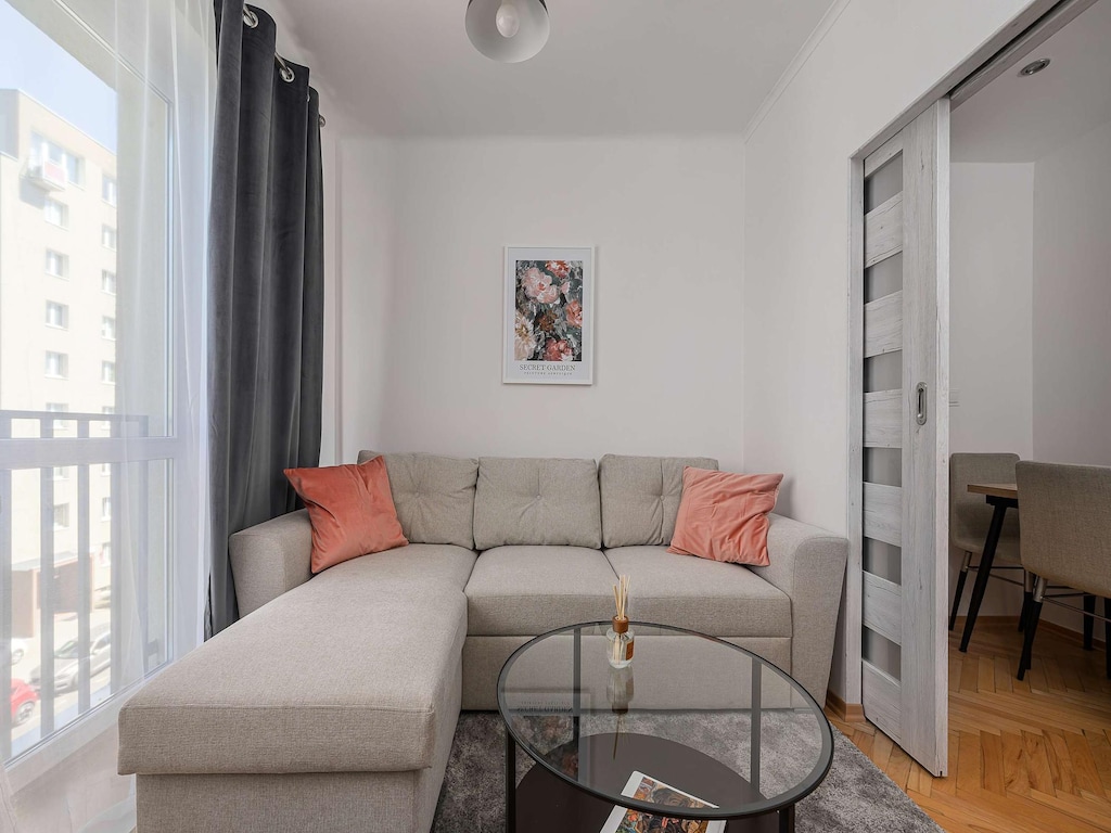 Gezellig appartement in Warschau met balkon